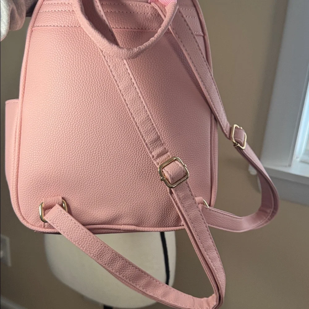 Pokemon purse, pink backpack bag EUC Zipper & handle‎